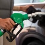 Fuel price board showing high petrol prices in Nigeria