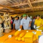 Seized contraband displayed by Nigeria Customs in Ogun