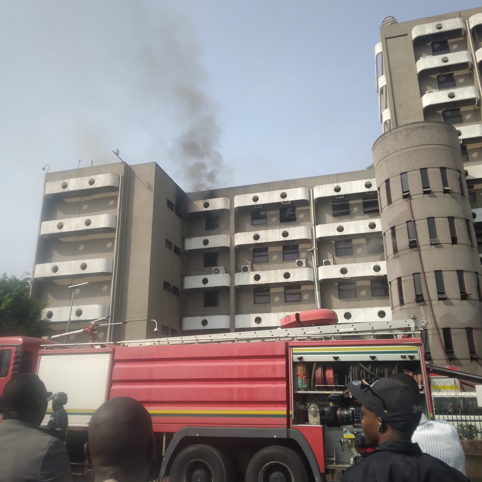 Smoke coming out from the DG’s office and the store