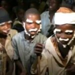 Hausa children performing Tashe drama during Ramadan in Kano streets