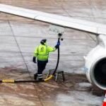 Commercial aircraft on runway as Nigerian airlines struggle with rising aviation fuel costs