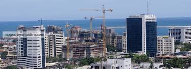Construction and urban development skyline in