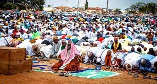 Muslims celebrating Eid-el-Fitr in Nigeria