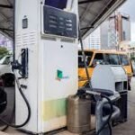 Petrol supply at Nigerian filling station