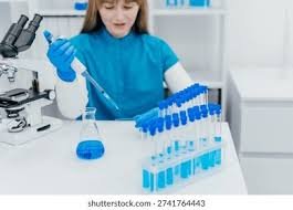 Researchers working on reproductive health studies in a laboratory