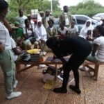 NYSC corps members during SAED training session in Nigeria