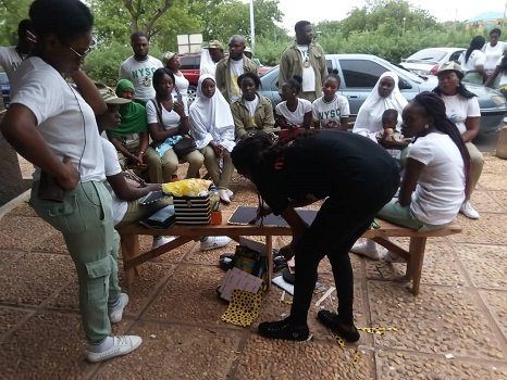 NYSC corps members during SAED training session in Nigeria