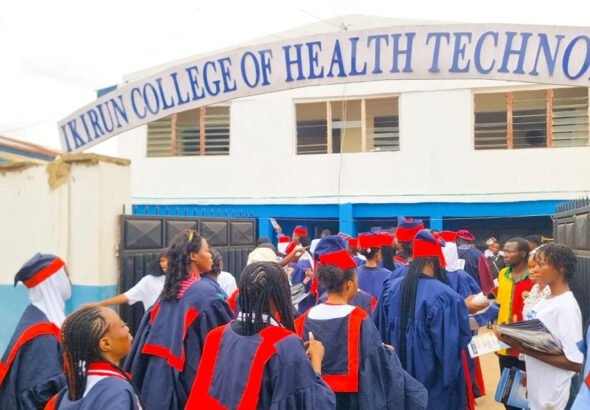 Students matriculate at Ikirun College of Health Technology in Osun State
