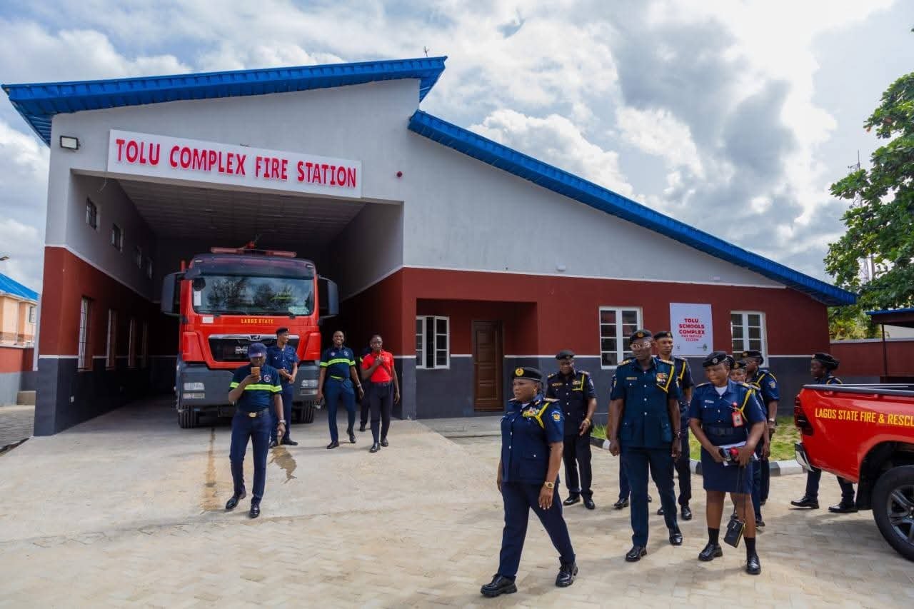 Newly commissioned Tolu Fire Station in Lagos