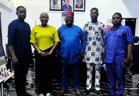 Healthcare worker using digital system in hospital