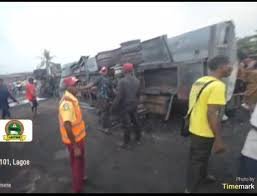 Accident scene cleared by LASTMA officials in Lagos