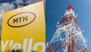 MTN telecom tower powered by diesel generator in Nigeria