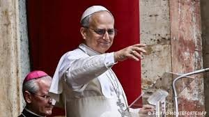 Pope addressing crowd at St Peter’s Square on peace appeal