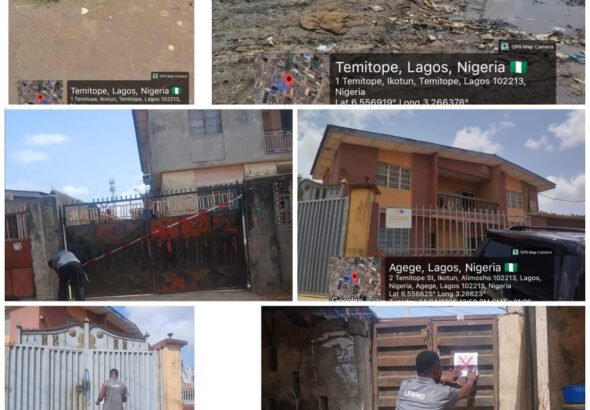 Sealed property over wastewater discharge in Lagos