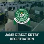 Students registering for JAMB Direct Entry at a computer-based centre