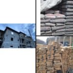 Cement and construction materials displayed in Abuja market amid rising costs