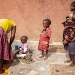 malnourished children in food crisis region