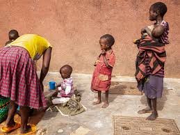 malnourished children in food crisis region