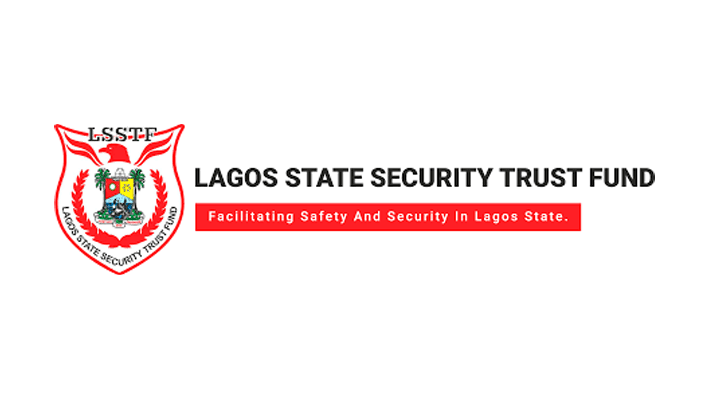Lagos Security Trust Fund presenting vehicles and security gear to police officers