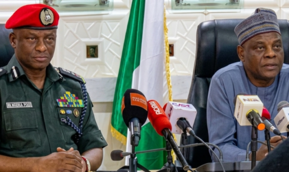 Inspector-General Olatunji Disu during meeting with TETFund officials in Abuja