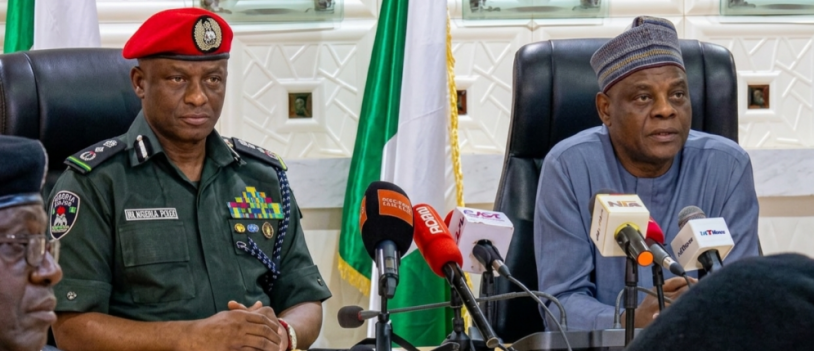 Inspector-General Olatunji Disu during meeting with TETFund officials in Abuja