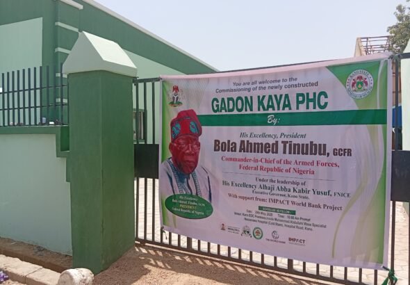 Revitalised Gadon Kaya Primary Healthcare Centre commissioned in Kano State.