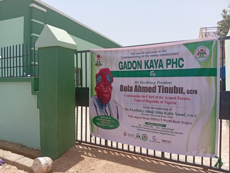 Revitalised Gadon Kaya Primary Healthcare Centre commissioned in Kano State.