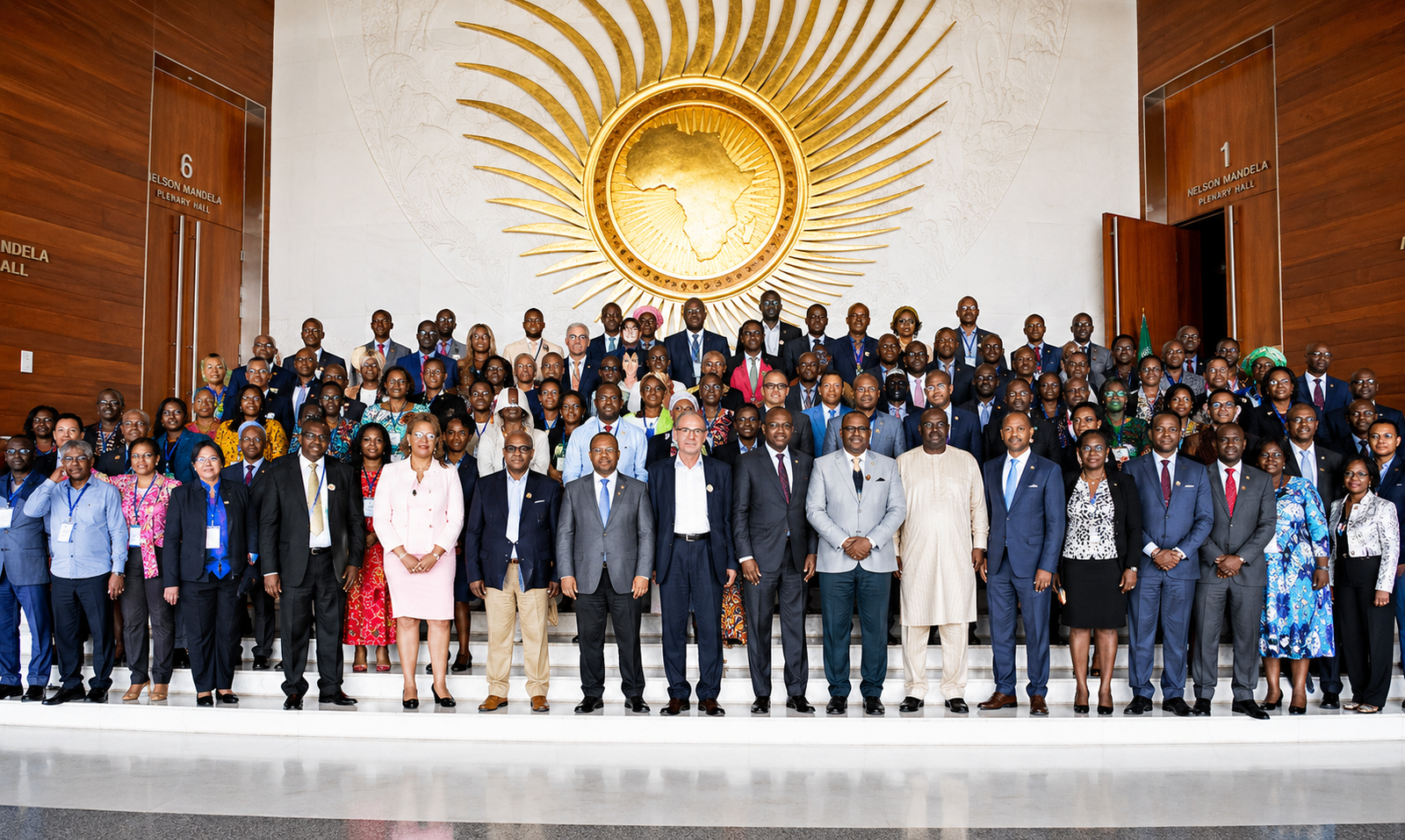 Africa CDC officials discussing health innovation and economic growth in Geneva