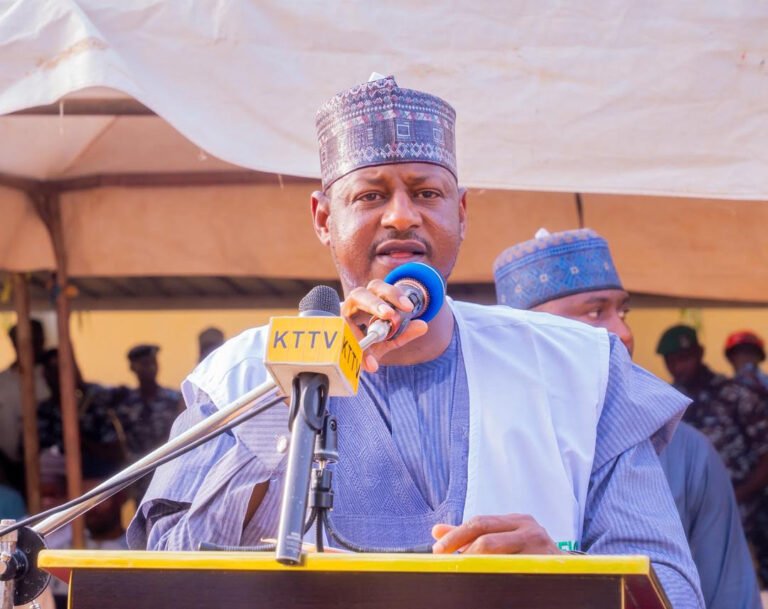 Governor Dikko Radda speaking on child welfare and education initiatives in Katsina State