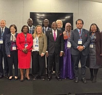 Nigeria Education Minister Tunji Alausa speaking at Education World Forum London