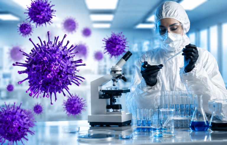 Laboratory scientists conducting infectious disease testing