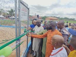 Newly inaugurated borehole providing clean water in Ikekogbe community
