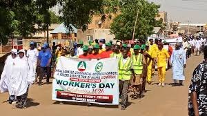 Yobe civil servants at May Day rally demanding welfare reforms