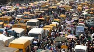 busy Lagos street with high noise levels