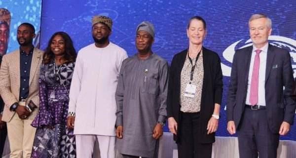 Lagos Deputy Governor Obafemi Hamzat speaking at Omniverse Africa Summit on skills training and entrepreneurship.