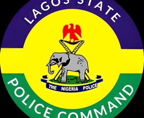 Lagos police officers providing security around a school in Lagos amid safety concerns.