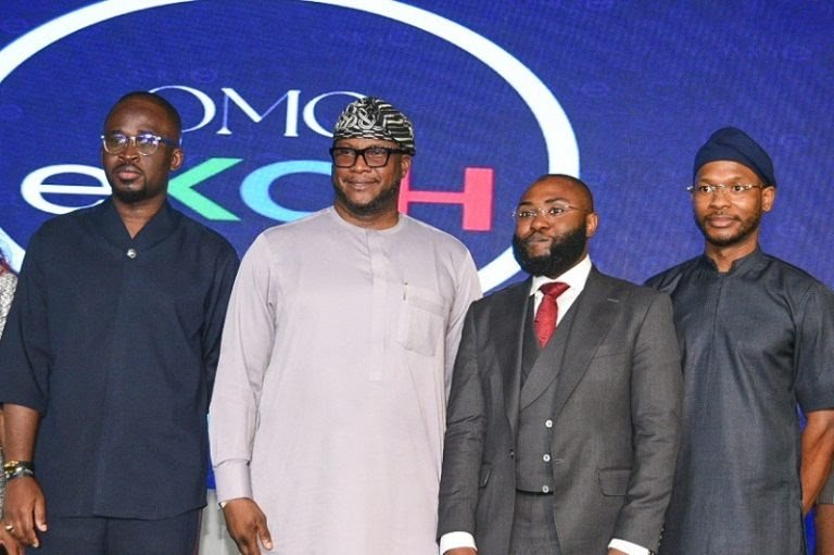 Young entrepreneurs receive SME grants in Lagos.