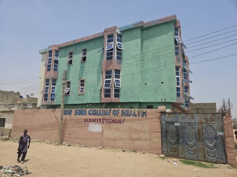 Officials inspect a health training institution in Kano State.
