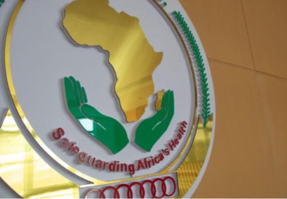 Africa CDC officials discussing Ebola screening measures at African border points.