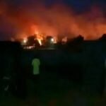 Burnt classrooms following a Boko Haram attack in Borno State.