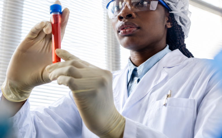 Health professionals conducting genotype screening and counselling for intending couples.