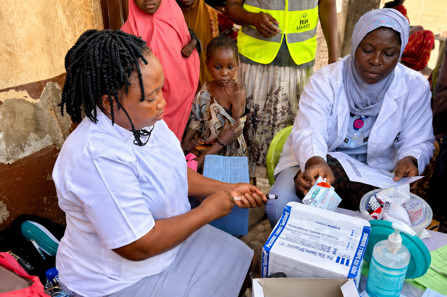 Health workers preparing for a vaccination campaign targeting more than 1.5 million children in the Federal Capital Territory