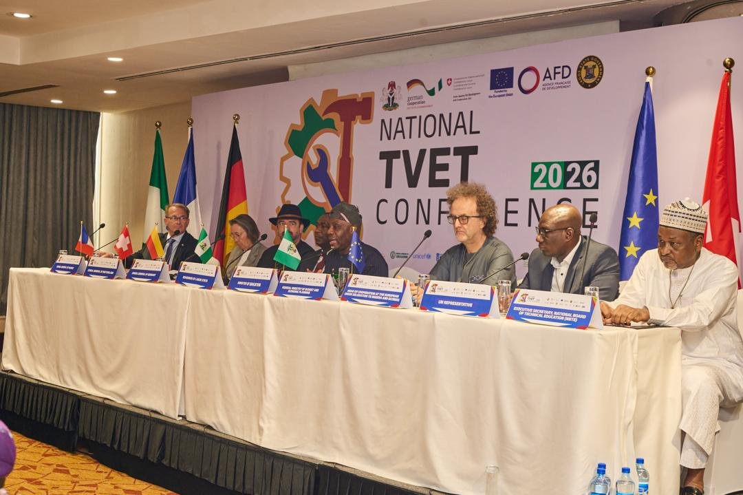 Participants at Nigeria's TVET programme receiving vocational and technical skills training.