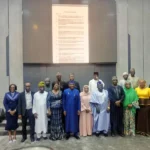 Officials during the inauguration of the ministerial monitoring team for Smart Schools in Abuja.