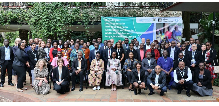 Health officials discuss tuberculosis vaccine preparedness in Nairobi.