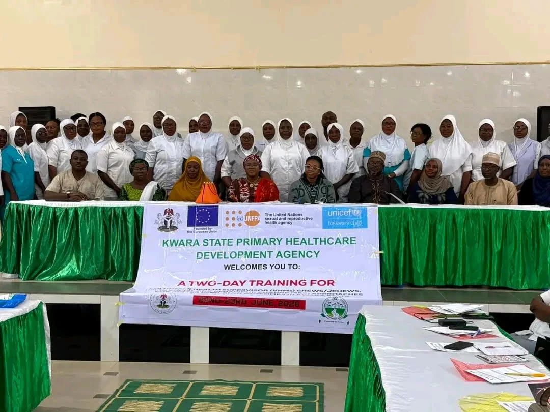 Health supervisors participate in primary healthcare training in Kwara State.