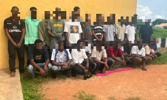 Ogun Police Arrest 30 Suspected Cultists, Foil Initiation Ceremony in Isara-Remo