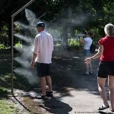 People seek shade during an intense heatwave in Europe.