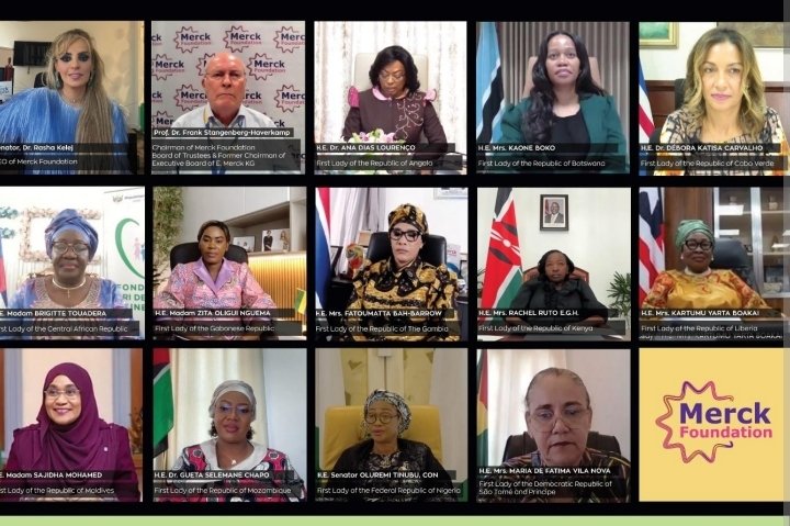 Merck Foundation Chairman and CEO together with the First Ladies of Angola, Botswana, Cabo Verde, Central African Republic, Gabon, The Gambia, Kenya, Liberia, Maldives, Mozambique, Nigeria and São Tomé and Príncipe inaugurated the 13th Edition of Merck Foundation Africa Asia Luminary 2026.