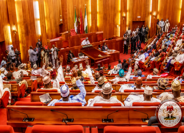 Senators during a session calling for stronger national campaigns against indiscipline in Nigeria.